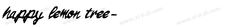 happy lemon tree字体转换